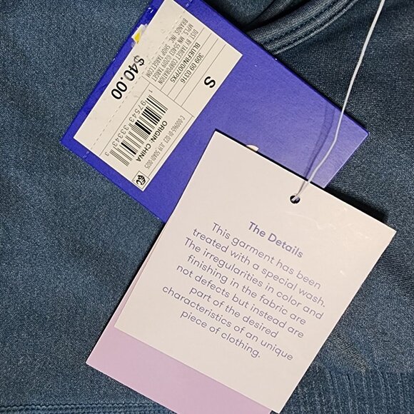 NWT JOY LAB Solid All Blue One Piece Bodysuit Activewear Womens Size S Small - Picture 2 of 5